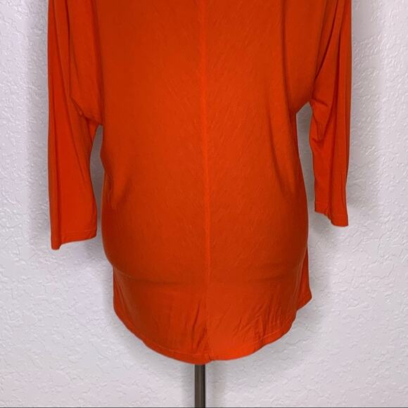 Vince red orange scoop neck tunic top size Extra Small XS - Picture 8 of 11